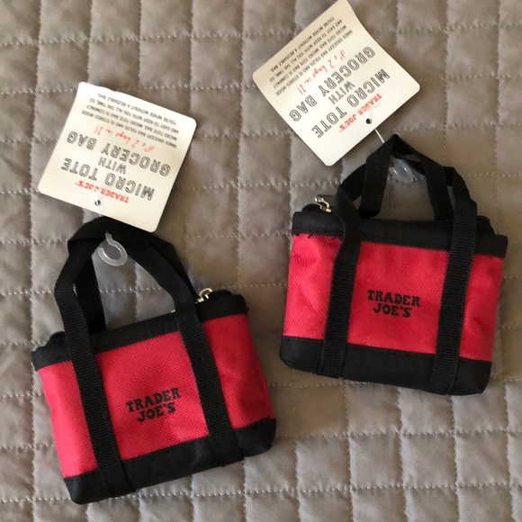 Trader Joe’s Other 2 Micro Mini Trader Joes Totes With Grocery Bag